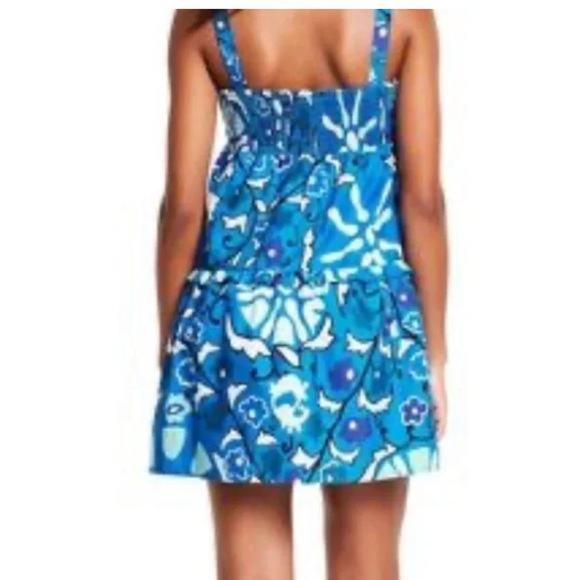 NWOT RHODE x Target Blue Zinnia Tiered Mini Dress - Picture 3 of 8